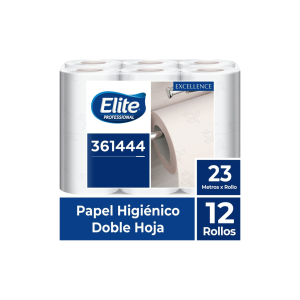 COD. 562.000 - PAPEL HIG. 2H BLANCO GOF/FLOR 23MT X 12 ROLLOS ELITE (361444)