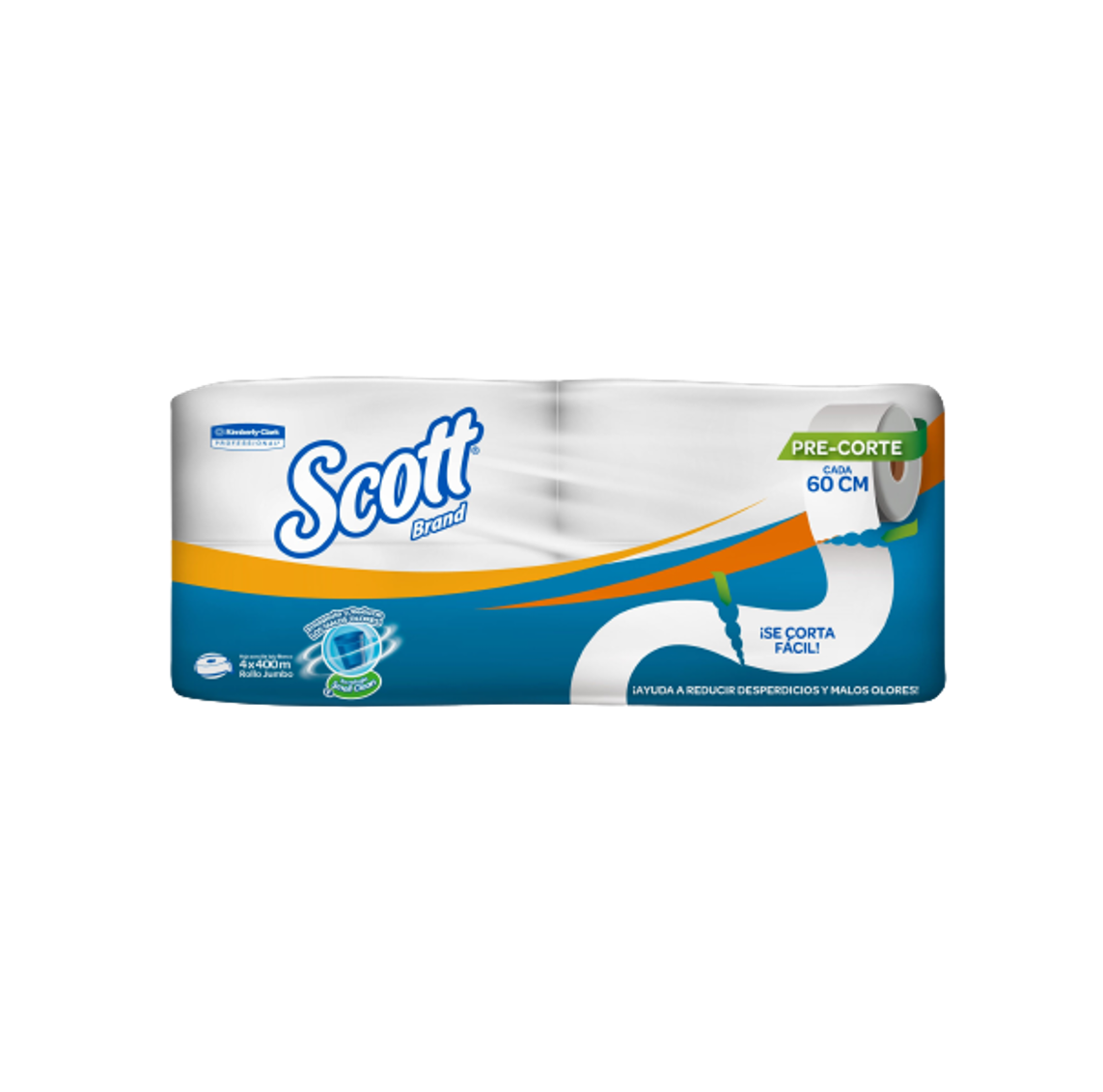 COD. 568.000 - PAPEL HIG. SCOTT JUMBO 1H BL. S.ECO 400MT PQ X 4 (30223694)