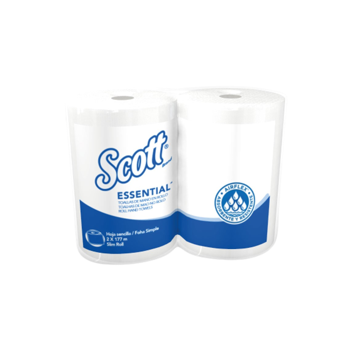 COD. 586.000 - PAPEL TOALLA SCOTT AIRF 1H BL 177MT PQ X 2 28GR (30229692)(30242710)