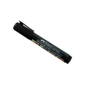 COD. 1971.000 - MARCADOR PERMANANTE P/REDONDA NEGRO 23 FABER CASTELL