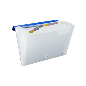 COD. 2053.000 - ARCHIVADOR ACORDEON COLORLINE X 13 DIV A4 TRANSP. ARTESCO