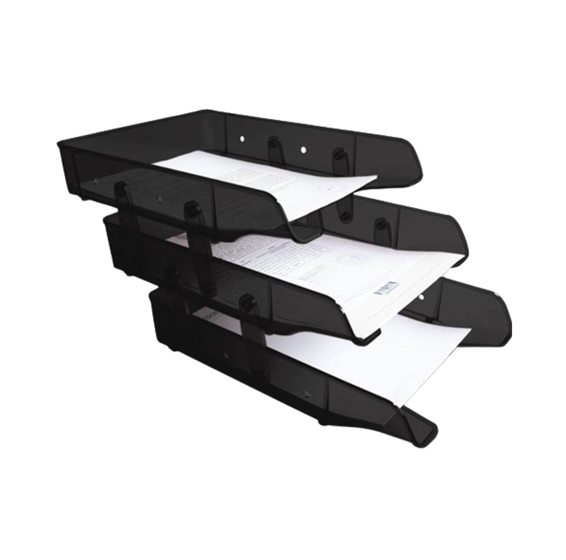 COD. 2072.000 - BANDEJA PLASTICA 3 PISOS NEGRO PREMIUN ARTESCO